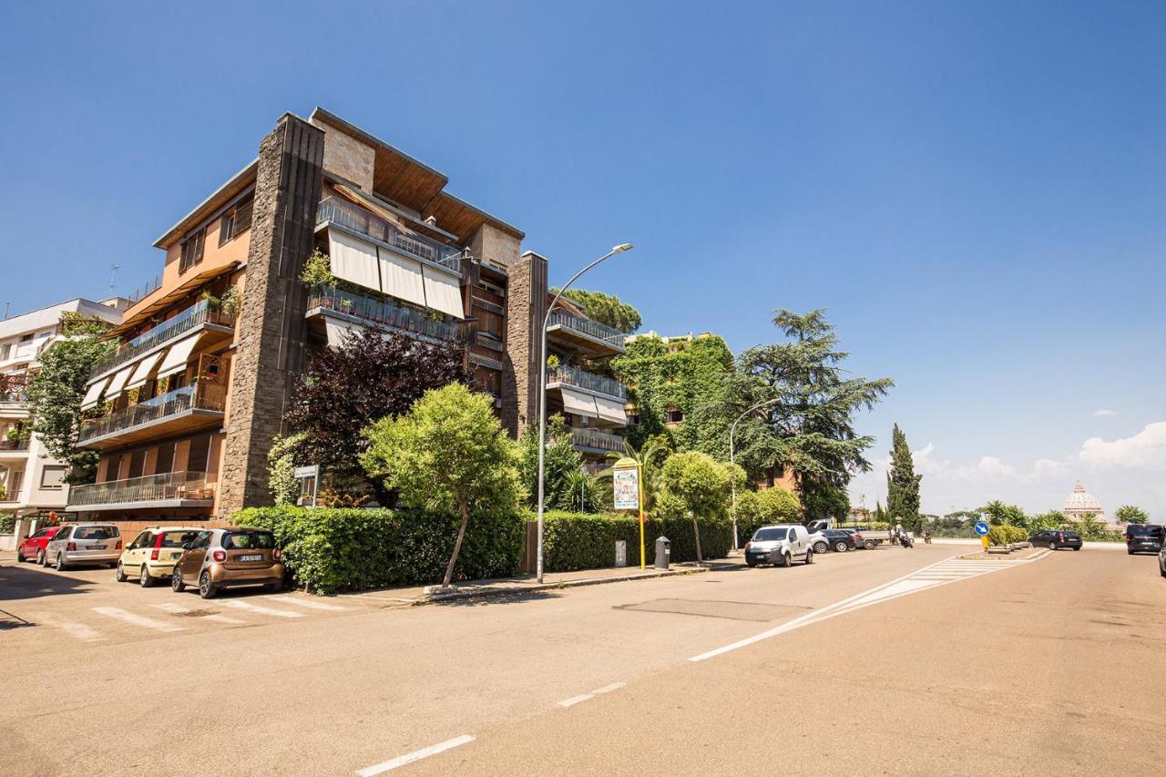 Terrazza Piccolomini: Elegant Apartment Stunning View Over Rome/St Peter'S Dome Exterior foto